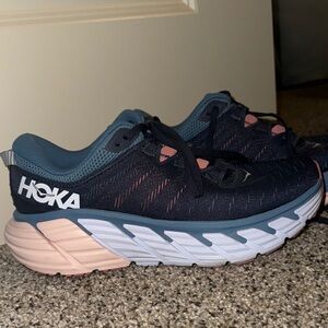 Hoka Gaviota - Hardly worn, pink & blue - women’s 8